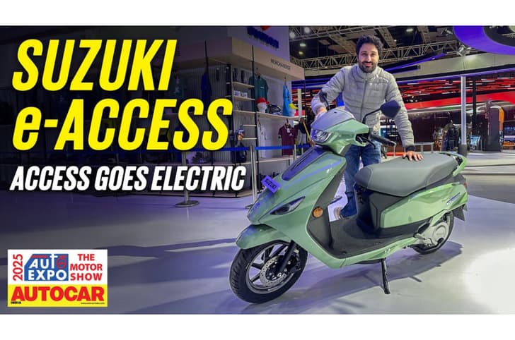 Suzuki e-Access Electric scooter walkaround video at Auto Expo 2025